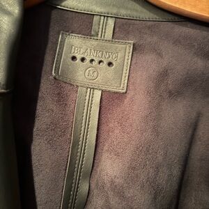 Blanknyc Leather-Trim Suede Jacket - Black